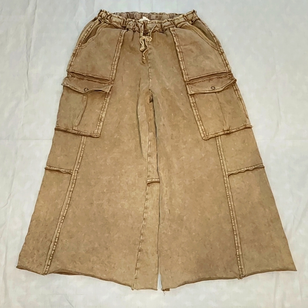Easel Wide Leg Cropped Pant